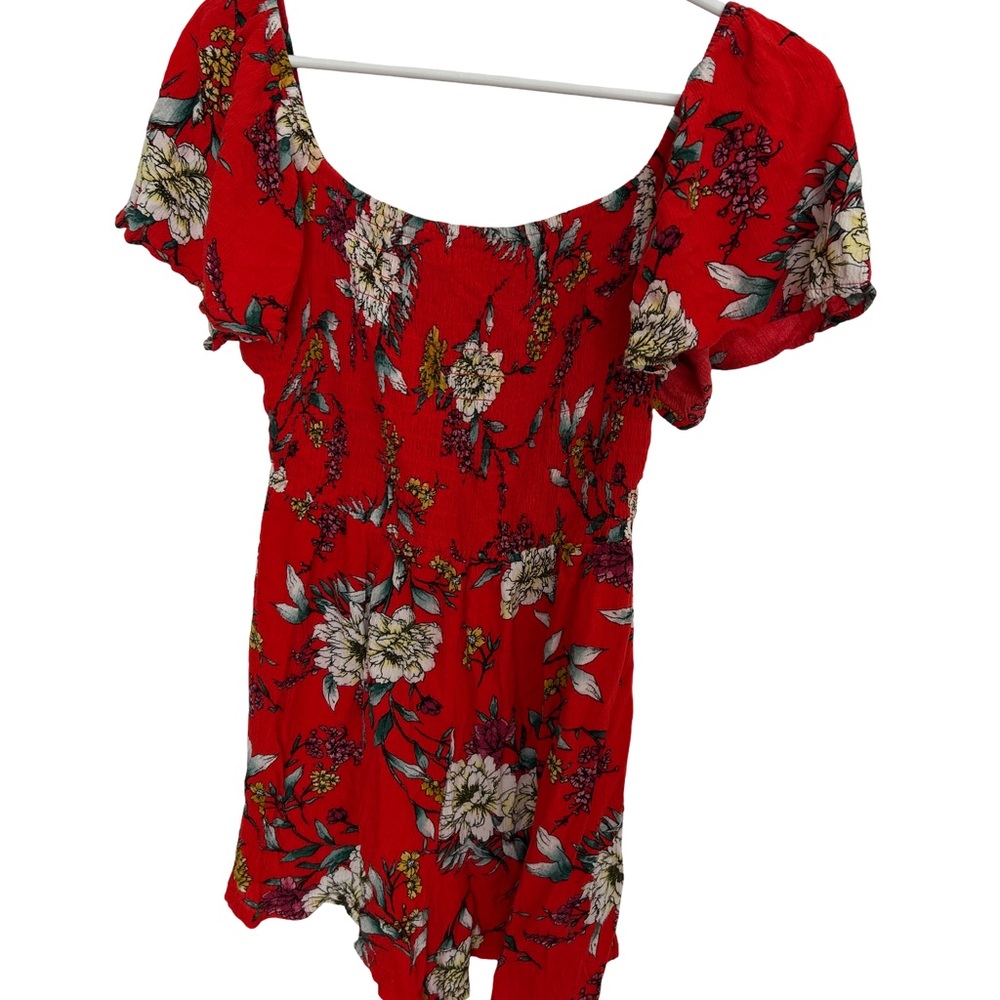 Lily Rose Scarlet Floral romper